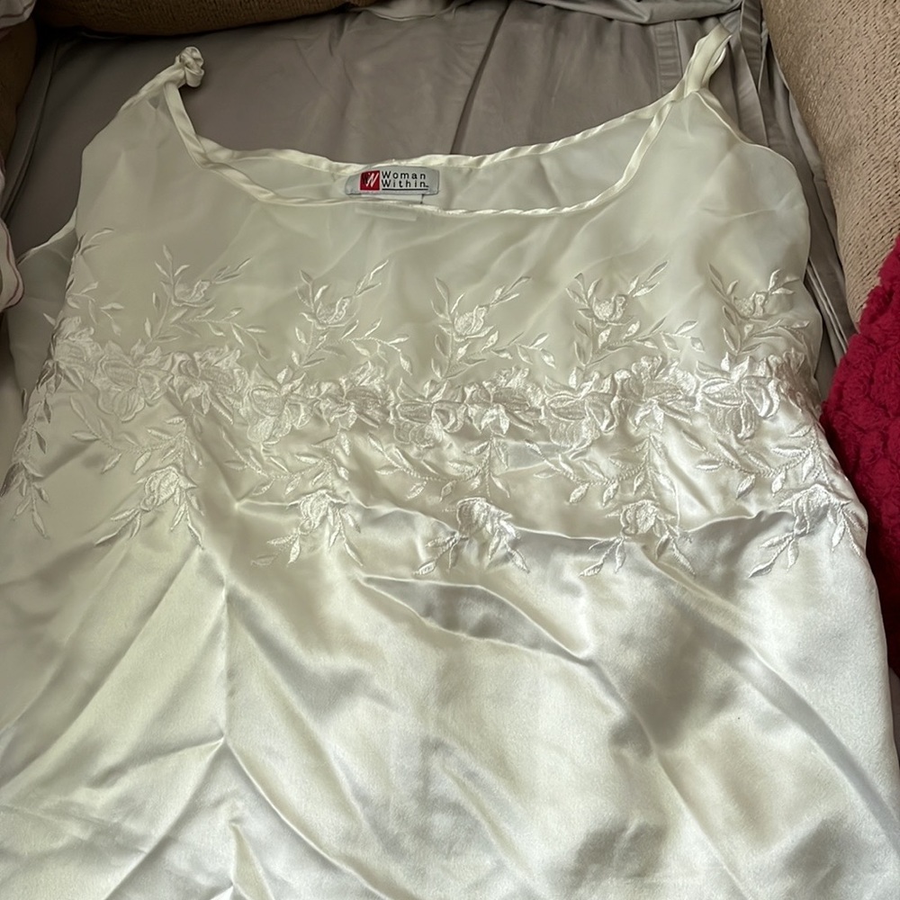 Plus size satin nightie